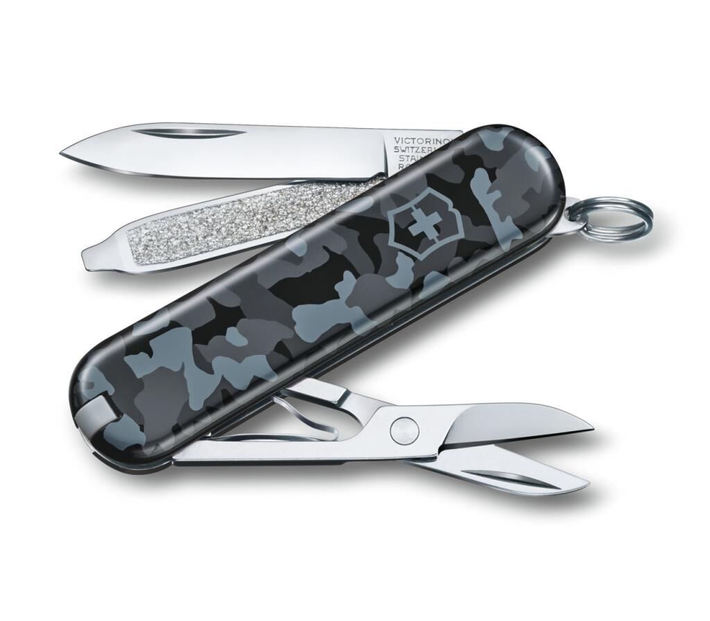 Victorinox Çakı VT 0.6223.942 İsviçre Çakısı Klasik  58 Mm Lacivert Kamuflaj Çakı