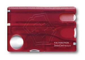 Victorinox Çakı VT 0.7240.T İsviçre Çakısı Swısscard Manikür Seti Şeffaf Kırmızı