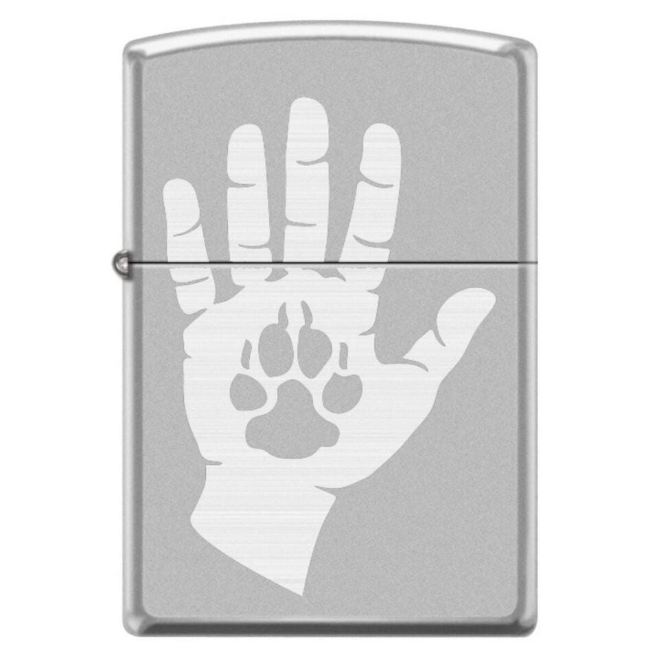 Zippo 205-106470 Hand And Paw Print Design Çakmak