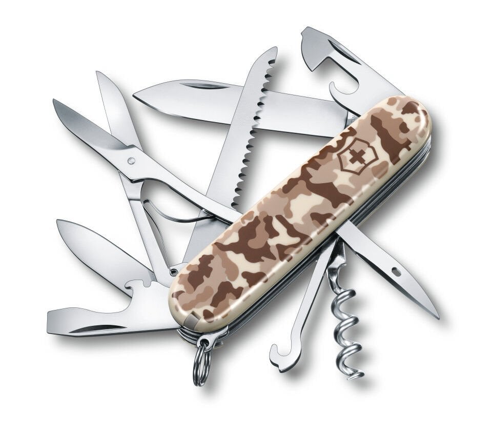 Victorinox Çakı VT 1.3713.941 İsviçre Çakısı Huntsman 91 Mm Desert Kamuflaj Desen