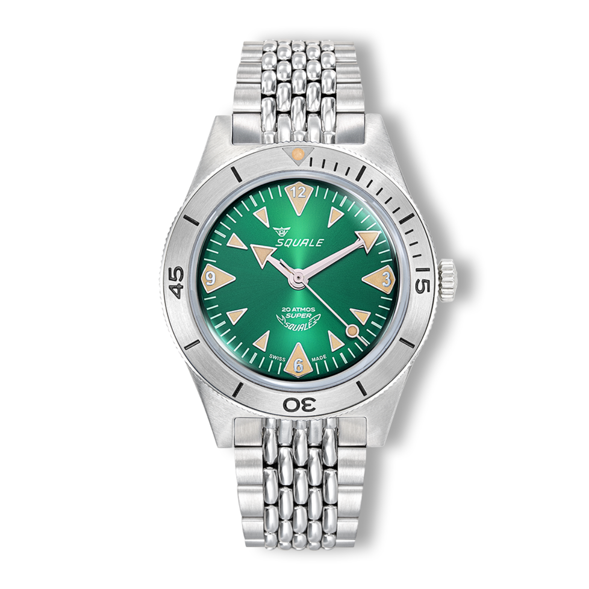Squale Super-Squale Big Arrows Green SUPERSSAGR.AC Otomatik Erkek Kol Saati