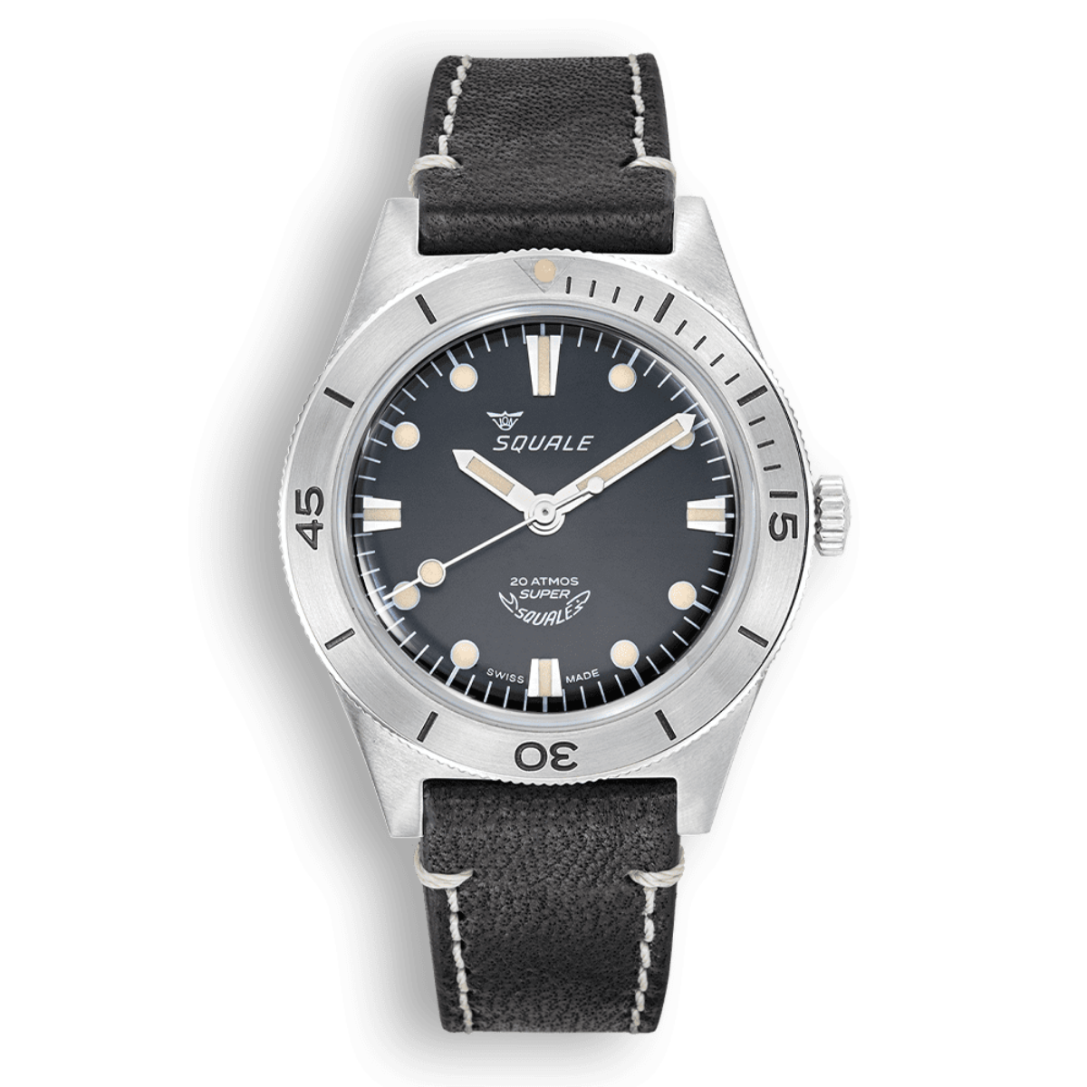 Squale Super-Squale Steel Black SUPERSSBK.PN Otomatik Erkek Kol Saati