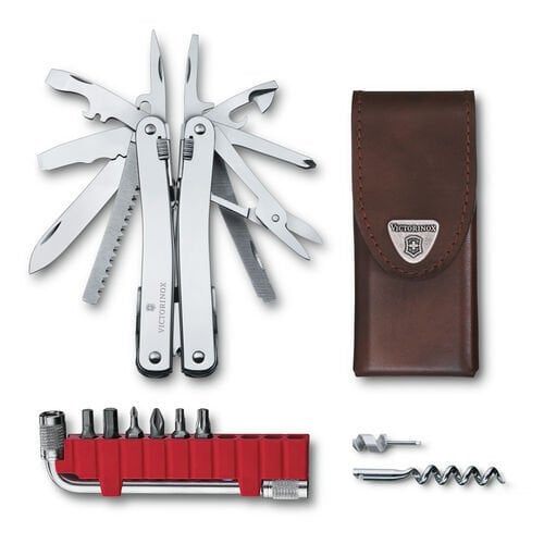 Victorinox Çakı VT 3.0235.L İsviçre Çakısı Swıss Tool Spırıt X Plus Deri Kılıflı