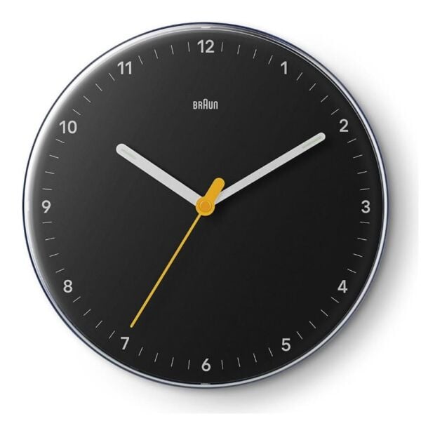 BRAUN BC26B SİYAH ANALOG DUVAR SAATİ