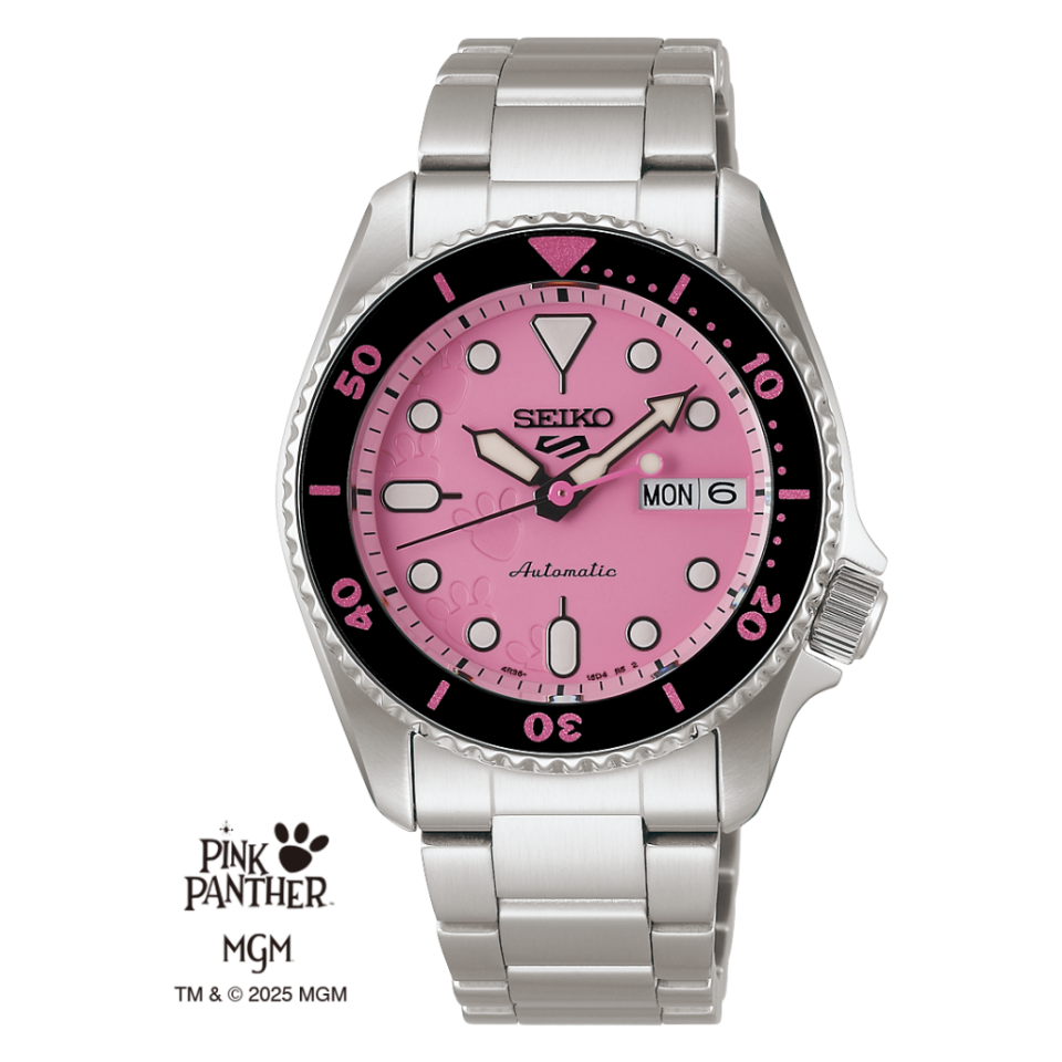 Seiko5 Sports x Pink Panther SRPM07K1 Limited Edition Otomatik Kol Saati