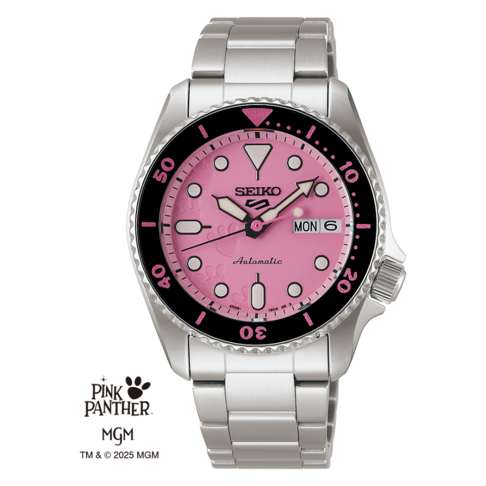 Seiko5 Sports x Pink Panther SRPM07K1 Limited Edition Otomatik Kol Saati