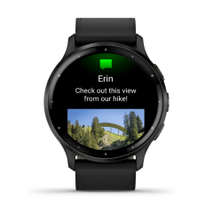 Garmin 010-02784-52 Venu 3, GPS, Wi-Fi, Black + Slate, Leather, EMEA/ANZ Akıllı Saat