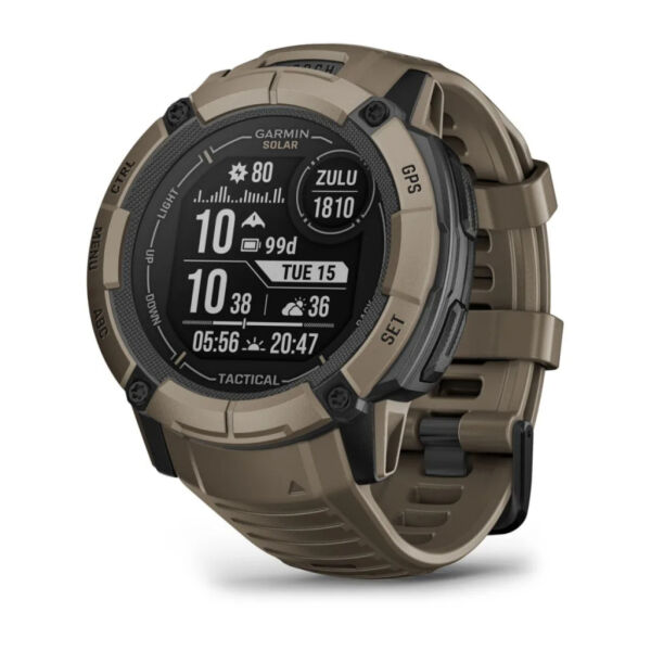Garmin 010-02805-02 Instinct® 2X Solar - Tactical Edition, Coyote Tan Akıllı Saat