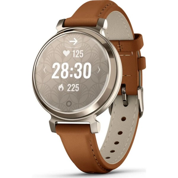Garmin 010-02839-02 Lily 2 Classic,Cream Gold/Tan, Leather Akıllı Saat