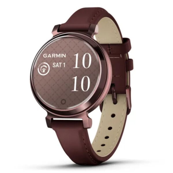 Garmin 010-02839-03 Lily 2 Classic, Darkbronze/Mulberry, Leather Akıllı Saat