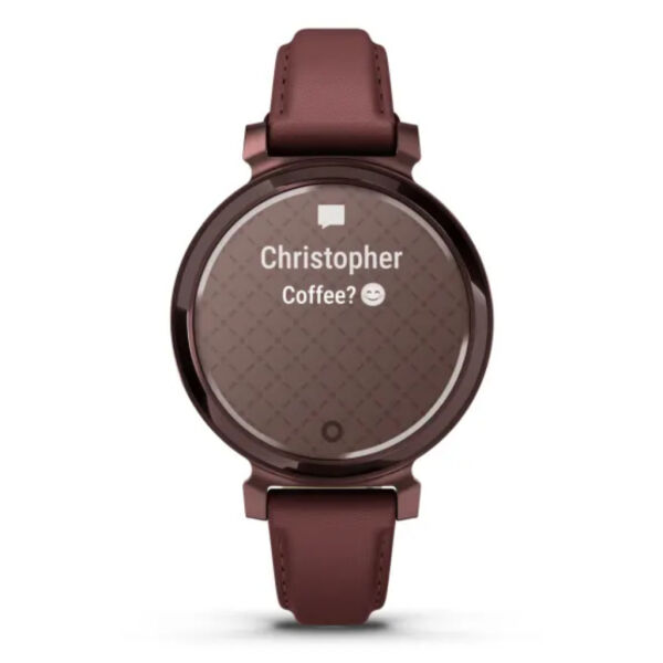 Garmin 010-02839-03 Lily 2 Classic, Darkbronze/Mulberry, Leather Akıllı Saat