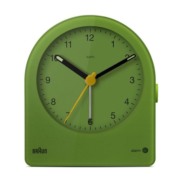 BRAUN BC22GN YEŞİL KLASİK ANALOG ALARMLI MASA SAATİ