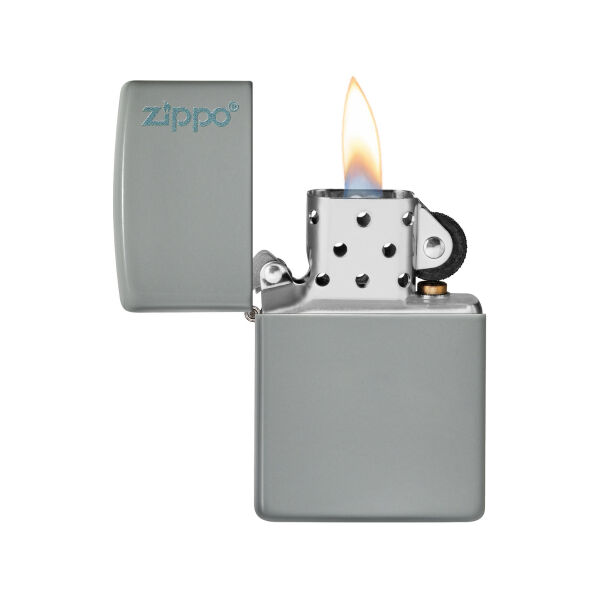 Zippo 49452ZL-087045 49452 Flat Grey Logo Çakmak