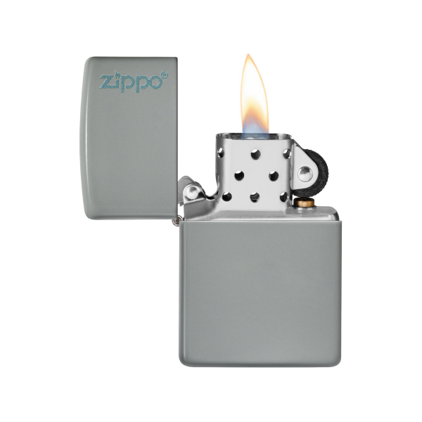 Zippo 49452ZL-087045 49452 Flat Grey Logo Çakmak