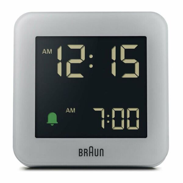 BRAUN BC09G GRİ DİJİTAL ALARMLI MASA SAATİ