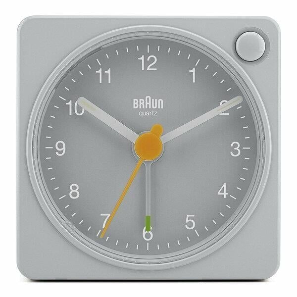 BRAUN BC02XG GRİ KLASİK SEYAHAT ANALOG ALARMLI MASA SAATİ