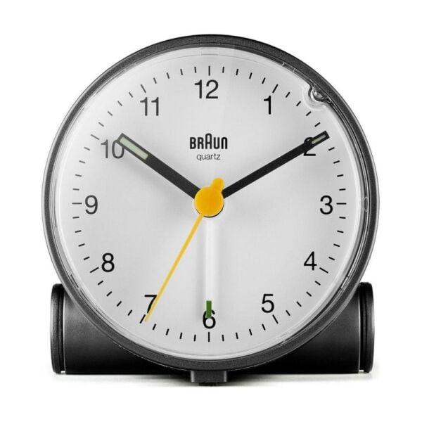 BRAUN BC01W BEYAZ KLASİK ANALOG ALARMLI MASA SAATİ