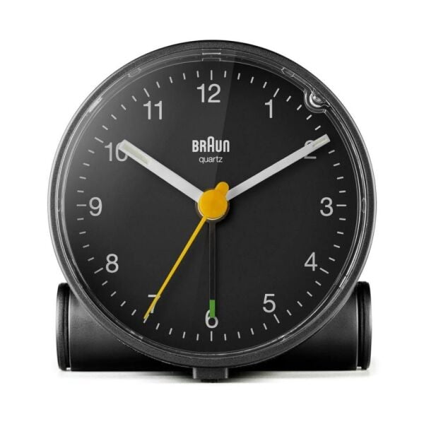 BRAUN BC01B SİYAH Klasik ANALOG ALARMLI MASA SAATİ