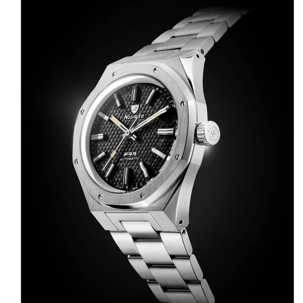 Nivada Grenchen F77 Black 41mm 68041A77A Kol Saati