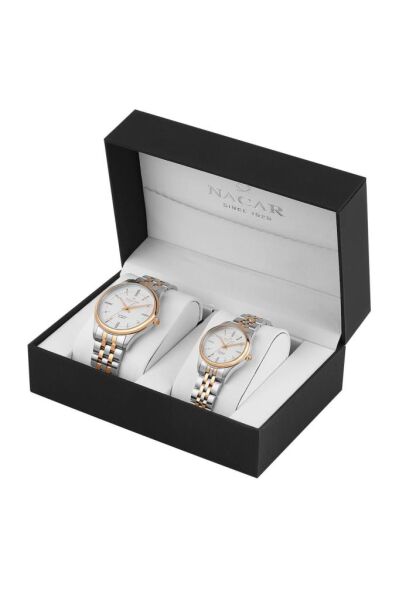NACAR 41MM - 31,50 MM.ÇELİK.UNISEX.QUARTZ.MİNERAL.5ATM ÇİFT SAATİ