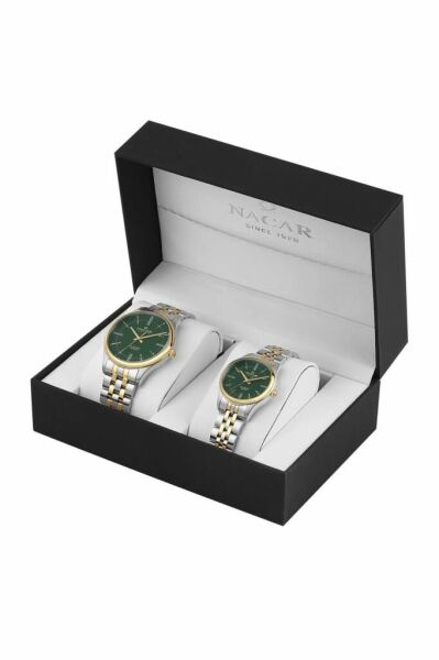 NACAR 41MM - 31,50 MM.ÇELİK.UNISEX.QUARTZ.MİNERAL.5ATM ÇİFT SAATİ
