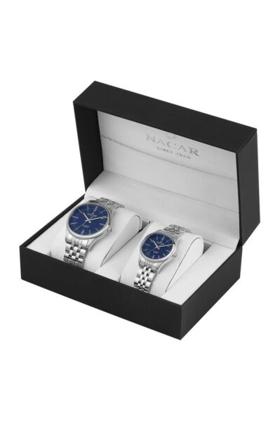NACAR 41MM - 31,50 MM.ÇELİK.UNISEX.QUARTZ.MİNERAL.5ATM ÇİFT SAATİ