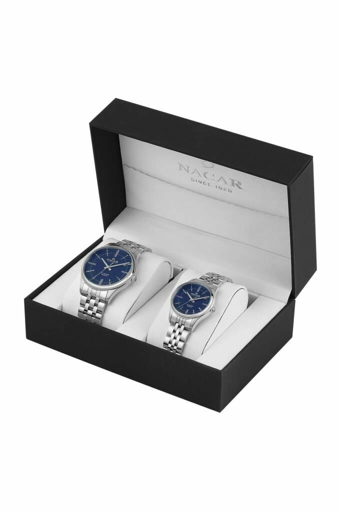 NACAR 41MM - 31,50 MM.ÇELİK.UNISEX.QUARTZ.MİNERAL.5ATM ÇİFT SAATİ
