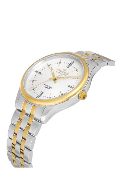 NACAR 41MM - 31,50 MM.ÇELİK.UNISEX.QUARTZ.MİNERAL.5ATM ÇİFT SAATİ