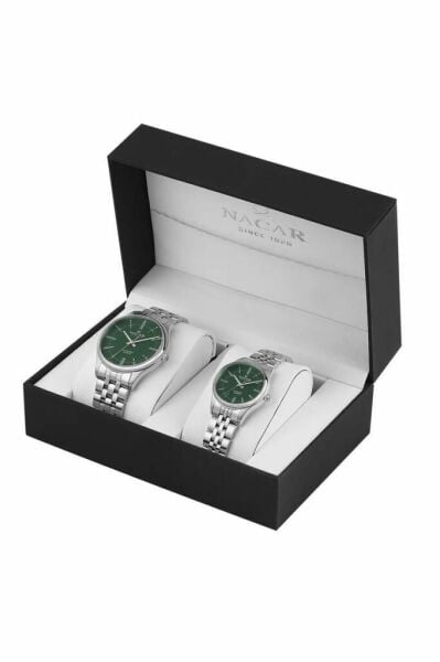 NACAR 41MM - 31,50 MM.ÇELİK.UNISEX.QUARTZ.MİNERAL.5ATM ÇİFT SAATİ