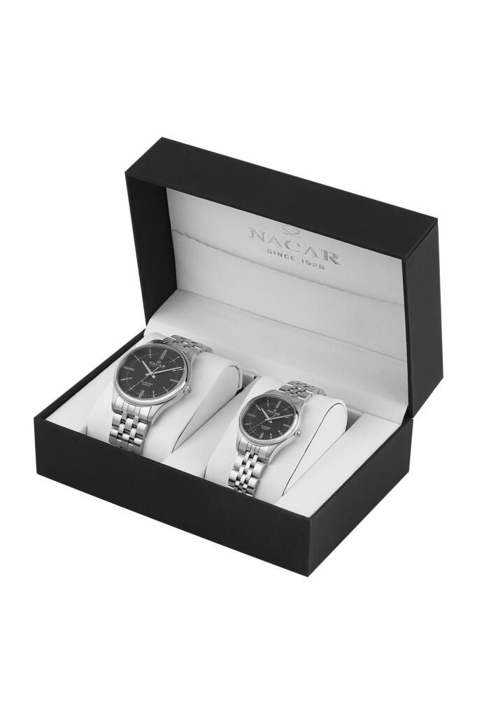 NACAR 41MM - 31,50 MM.ÇELİK.UNISEX.QUARTZ.MİNERAL.5ATM ÇİFT SAATİ