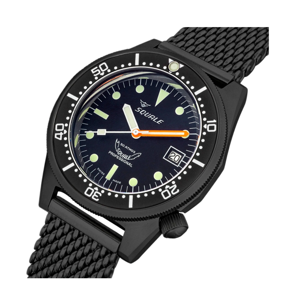 Squale 1521 Siyah 1521DLCBK.MEPVD20 Otomatik Erkek Kol Saati
