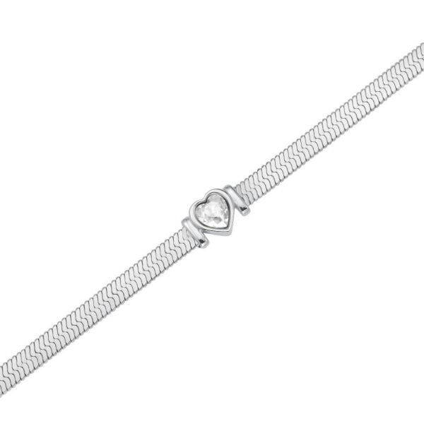 ROSEFIELD JBSWS.J1011 Kalp Kristal Çelik Bileklik