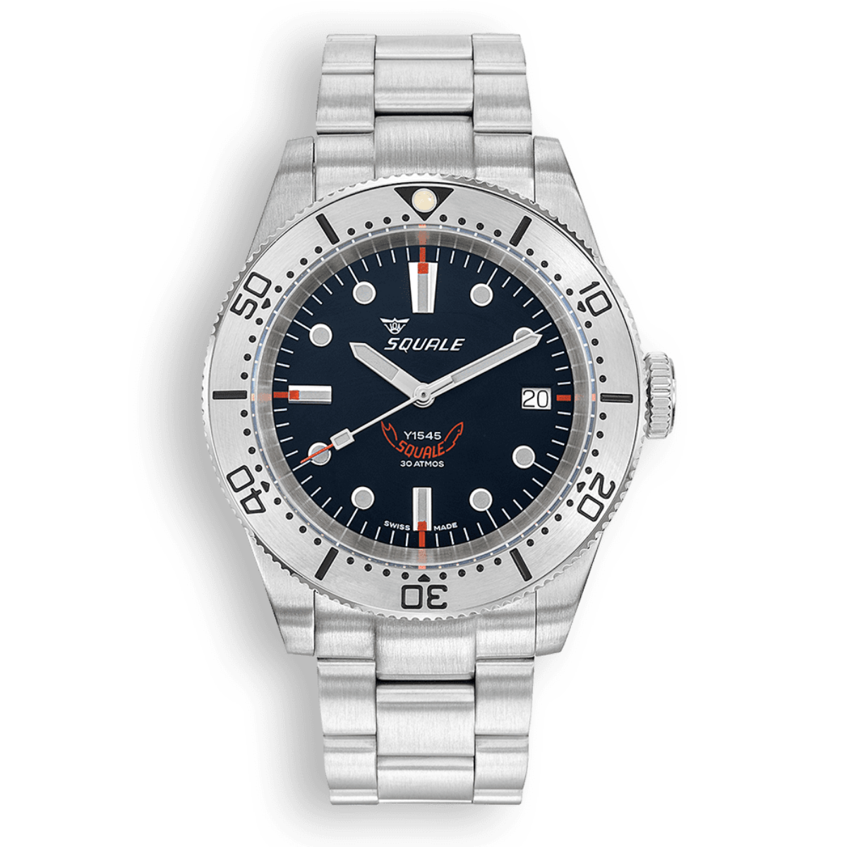Squale 1545 Steel Black Bracelet 1545SSBK.AC Otomatik Erkek Kol Saati