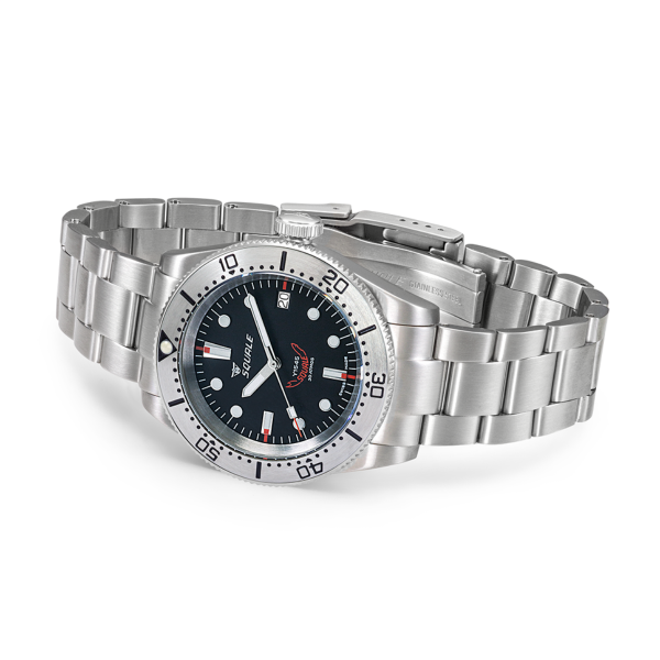 Squale 1545 Steel Black Bracelet 1545SSBK.AC Otomatik Erkek Kol Saati