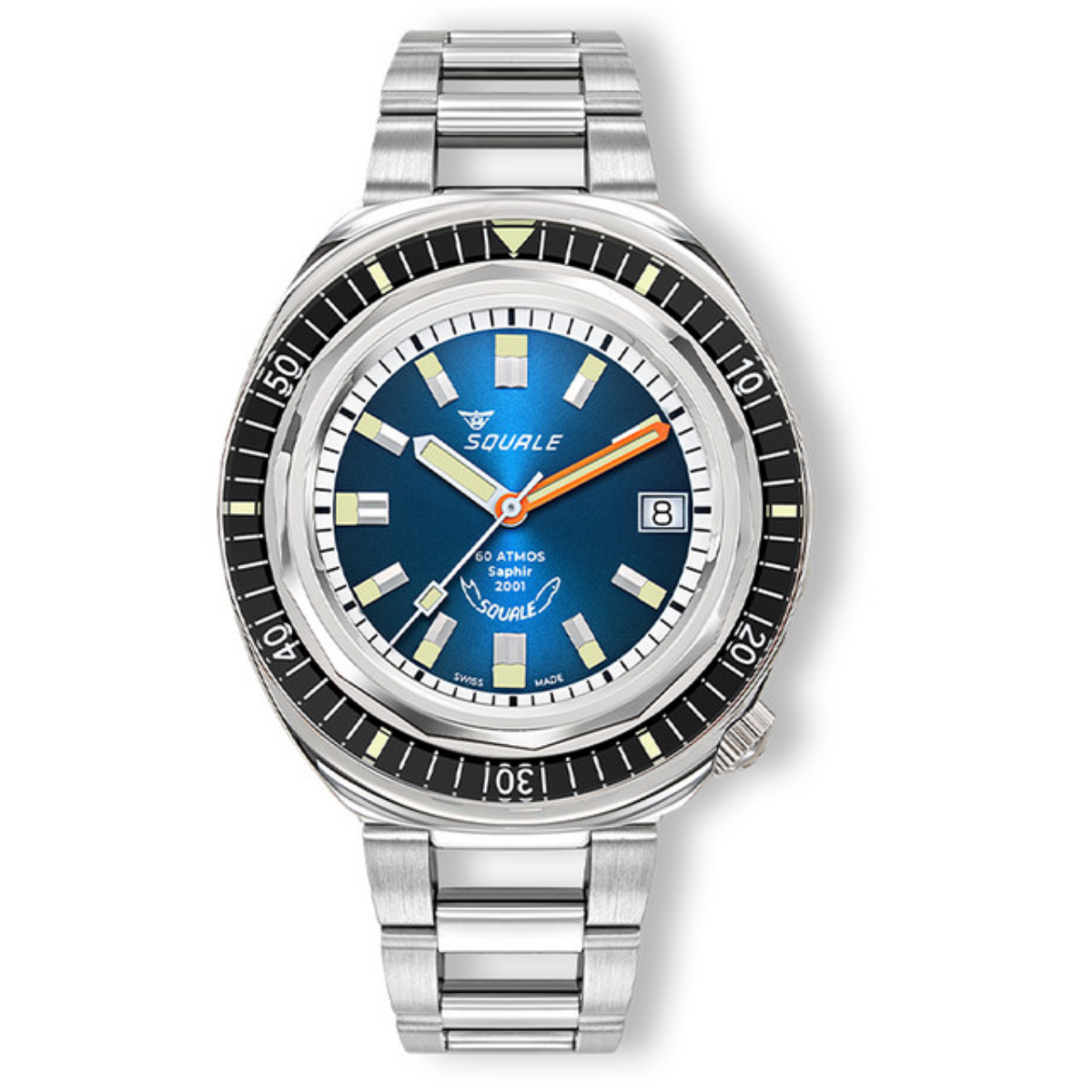 Squale 2001 Sunray Blue - 2001BKBL.AC Otomatik Erkek Kol Saati
