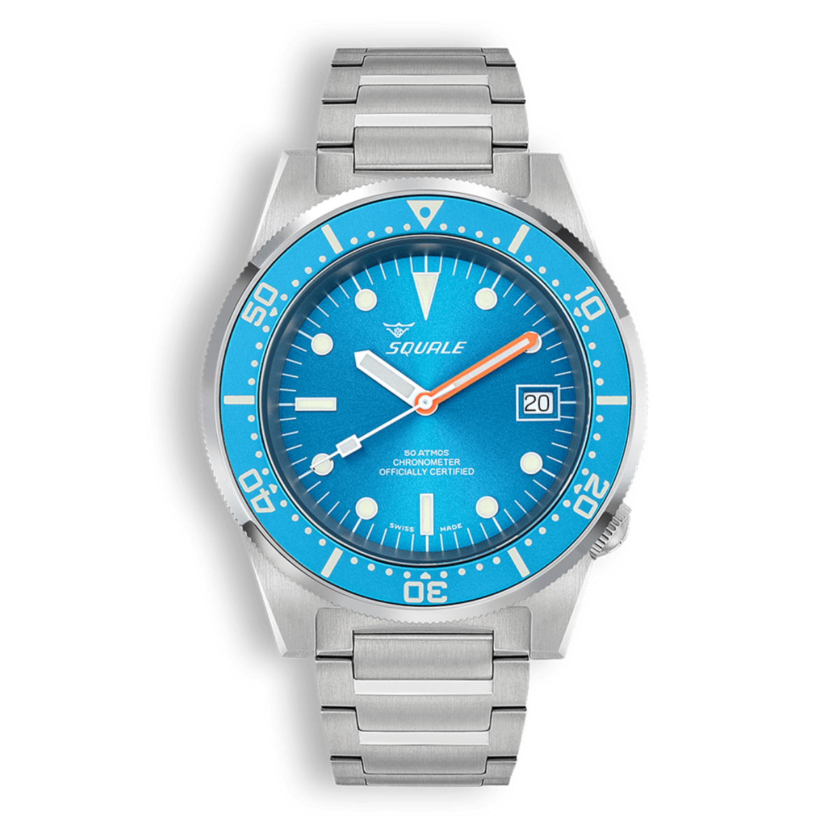 Squale 1521 Ocean Blue 1521OCN.SQ20B Otomatik Erkek Kol Saati