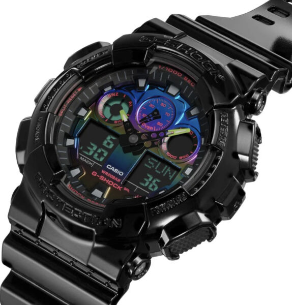 CASIO G-SHOCK GA-100RGB-1ADR KOL SAATİ